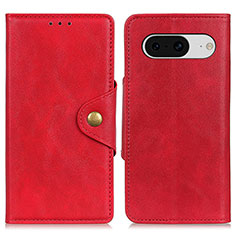 Handytasche Stand Schutzhülle Flip Leder Hülle N06P für Google Pixel 8 5G Rot