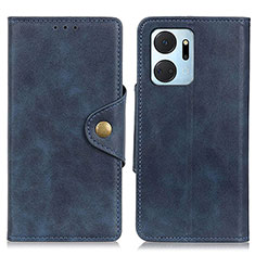 Handytasche Stand Schutzhülle Flip Leder Hülle N06P für Huawei Honor X7a Blau