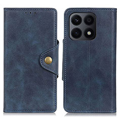 Handytasche Stand Schutzhülle Flip Leder Hülle N06P für Huawei Honor X8a 4G Blau