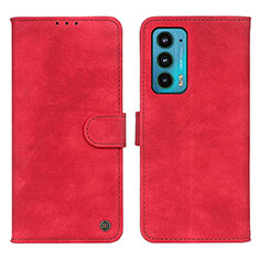 Handytasche Stand Schutzhülle Flip Leder Hülle N06P für Motorola Moto Edge 20 5G Rot