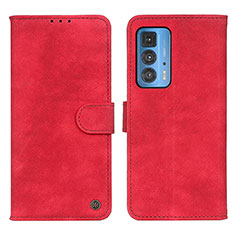 Handytasche Stand Schutzhülle Flip Leder Hülle N06P für Motorola Moto Edge S Pro 5G Rot