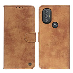 Handytasche Stand Schutzhülle Flip Leder Hülle N06P für Motorola Moto G Power (2022) Braun