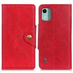 Handytasche Stand Schutzhülle Flip Leder Hülle N06P für Nokia C12 Pro Rot