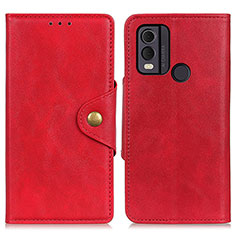 Handytasche Stand Schutzhülle Flip Leder Hülle N06P für Nokia C22 Rot