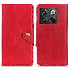 Handytasche Stand Schutzhülle Flip Leder Hülle N06P für OnePlus 10T 5G Rot