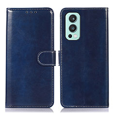 Handytasche Stand Schutzhülle Flip Leder Hülle N06P für OnePlus Nord 2 5G Blau