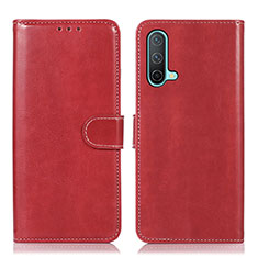 Handytasche Stand Schutzhülle Flip Leder Hülle N06P für OnePlus Nord CE 5G Rot