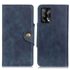 Handytasche Stand Schutzhülle Flip Leder Hülle N06P für Oppo F19 Blau