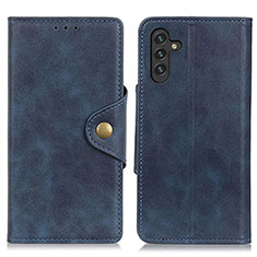 Handytasche Stand Schutzhülle Flip Leder Hülle N06P für Samsung Galaxy A04s Blau