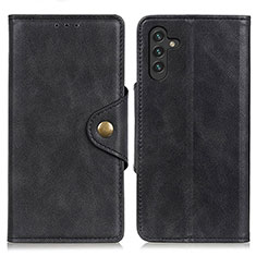 Handytasche Stand Schutzhülle Flip Leder Hülle N06P für Samsung Galaxy A13 5G Schwarz