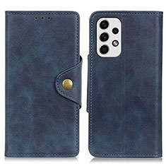 Handytasche Stand Schutzhülle Flip Leder Hülle N06P für Samsung Galaxy A23 4G Blau