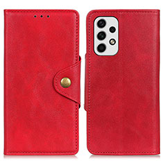 Handytasche Stand Schutzhülle Flip Leder Hülle N06P für Samsung Galaxy A23 5G Rot