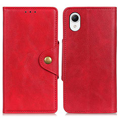 Handytasche Stand Schutzhülle Flip Leder Hülle N06P für Samsung Galaxy A23 5G SC-56C Rot