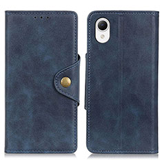 Handytasche Stand Schutzhülle Flip Leder Hülle N06P für Samsung Galaxy A23s Blau