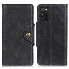 Handytasche Stand Schutzhülle Flip Leder Hülle N06P für Samsung Galaxy F02S SM-E025F Schwarz