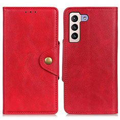 Handytasche Stand Schutzhülle Flip Leder Hülle N06P für Samsung Galaxy S21 Plus 5G Rot