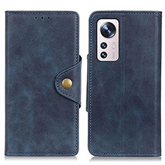 Handytasche Stand Schutzhülle Flip Leder Hülle N06P für Xiaomi Mi 12X 5G Blau