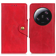 Handytasche Stand Schutzhülle Flip Leder Hülle N06P für Xiaomi Mi 13 Ultra 5G Rot