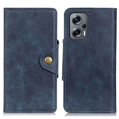 Handytasche Stand Schutzhülle Flip Leder Hülle N06P für Xiaomi Redmi Note 12 Turbo 5G Blau