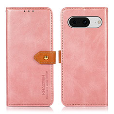 Handytasche Stand Schutzhülle Flip Leder Hülle N07P für Google Pixel 8 5G Rosa