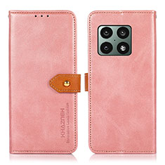 Handytasche Stand Schutzhülle Flip Leder Hülle N07P für OnePlus 10 Pro 5G Rosa