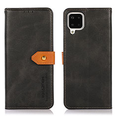 Handytasche Stand Schutzhülle Flip Leder Hülle N07P für Samsung Galaxy A12 5G Schwarz