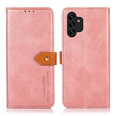 Handytasche Stand Schutzhülle Flip Leder Hülle N07P für Samsung Galaxy A13 4G Rosa