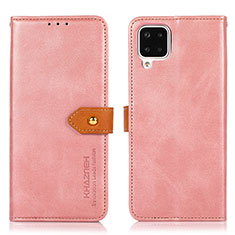 Handytasche Stand Schutzhülle Flip Leder Hülle N07P für Samsung Galaxy F12 Rosa