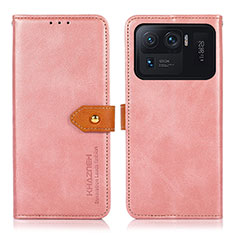 Handytasche Stand Schutzhülle Flip Leder Hülle N07P für Xiaomi Mi 11 Ultra 5G Rosa