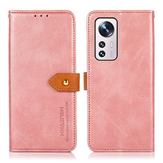 Handytasche Stand Schutzhülle Flip Leder Hülle N07P für Xiaomi Mi 12 5G Rosa