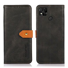 Handytasche Stand Schutzhülle Flip Leder Hülle N07P für Xiaomi Redmi 9 India Schwarz