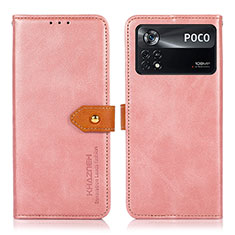 Handytasche Stand Schutzhülle Flip Leder Hülle N07P für Xiaomi Redmi Note 11E Pro 5G Rosa