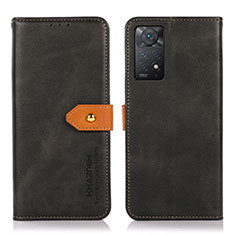 Handytasche Stand Schutzhülle Flip Leder Hülle N07P für Xiaomi Redmi Note 12 Pro 4G Schwarz