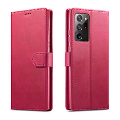 Handytasche Stand Schutzhülle Flip Leder Hülle N08 für Samsung Galaxy Note 20 Ultra 5G Rot