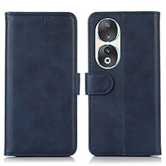 Handytasche Stand Schutzhülle Flip Leder Hülle N08P für Huawei Honor 90 5G Blau