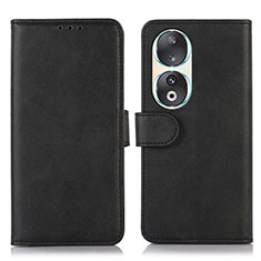 Handytasche Stand Schutzhülle Flip Leder Hülle N08P für Huawei Honor 90 5G Schwarz