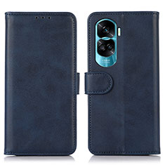 Handytasche Stand Schutzhülle Flip Leder Hülle N08P für Huawei Honor 90 Lite 5G Blau