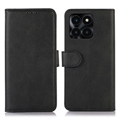 Handytasche Stand Schutzhülle Flip Leder Hülle N08P für Huawei Honor X6a Schwarz