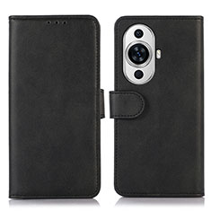 Handytasche Stand Schutzhülle Flip Leder Hülle N08P für Huawei Nova 11 Schwarz