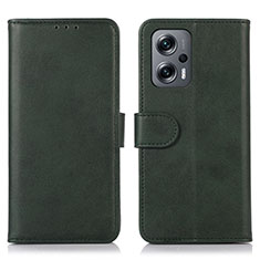 Handytasche Stand Schutzhülle Flip Leder Hülle N08P für Xiaomi Redmi Note 12 Turbo 5G Grün