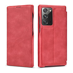 Handytasche Stand Schutzhülle Flip Leder Hülle N09 für Samsung Galaxy Note 20 5G Rot