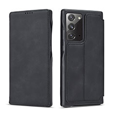 Handytasche Stand Schutzhülle Flip Leder Hülle N09 für Samsung Galaxy Note 20 5G Schwarz