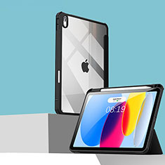 Handytasche Stand Schutzhülle Flip Leder Hülle P01 für Apple iPad 10.9 (2022) Schwarz