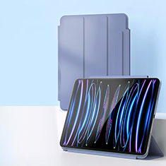 Handytasche Stand Schutzhülle Flip Leder Hülle P02 für Apple iPad Pro 11 (2021) Lavendel Grau