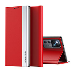 Handytasche Stand Schutzhülle Flip Leder Hülle Q01H für Xiaomi Mi 12T 5G Rot