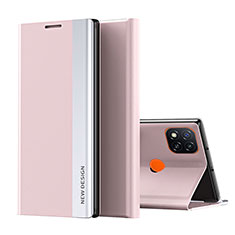 Handytasche Stand Schutzhülle Flip Leder Hülle Q01H für Xiaomi POCO C31 Rosegold