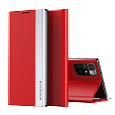 Handytasche Stand Schutzhülle Flip Leder Hülle Q01H für Xiaomi Redmi 10 (2022) Rot