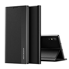 Handytasche Stand Schutzhülle Flip Leder Hülle Q01H für Xiaomi Redmi 9i Schwarz