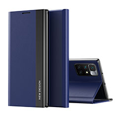 Handytasche Stand Schutzhülle Flip Leder Hülle Q01H für Xiaomi Redmi Note 11 4G (2021) Blau