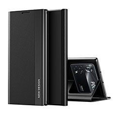 Handytasche Stand Schutzhülle Flip Leder Hülle Q01H für Xiaomi Redmi Note 11E Pro 5G Schwarz